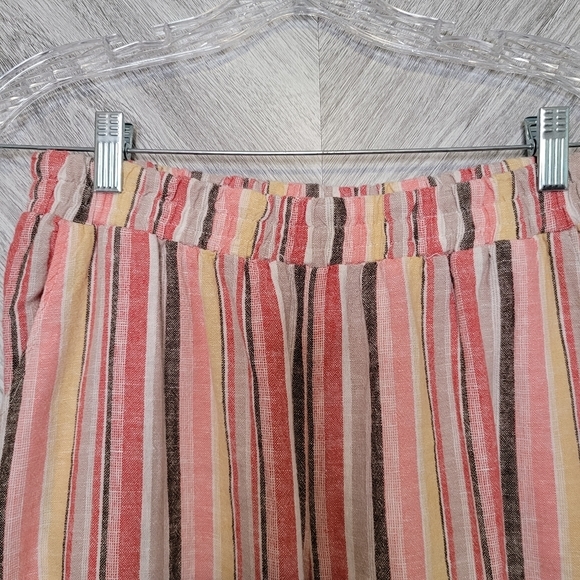 Soft Surroundings Striped Palette Pants Linen Medi - Picture 8 of 11